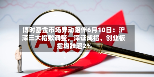 博时基金市场异动陪伴6月10日：沪深三大指数调整	，深证成指	、创业板指均跌超2%-第2张图片