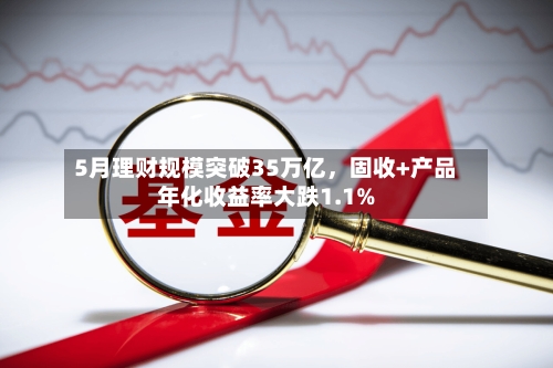 5月理财规模突破35万亿，固收+产品年化收益率大跌1.1%-第2张图片