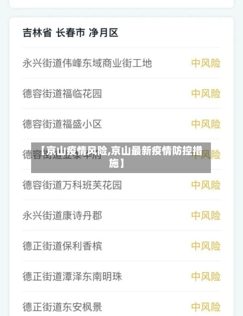 【京山疫情风险,京山最新疫情防控措施】-第2张图片